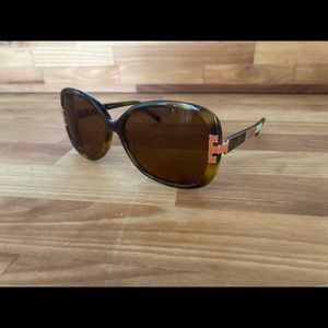 Tory Burch sunglasses turtle shell orange #p5